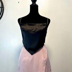 2 pieces - Sexy Halter Top with Pink Skort